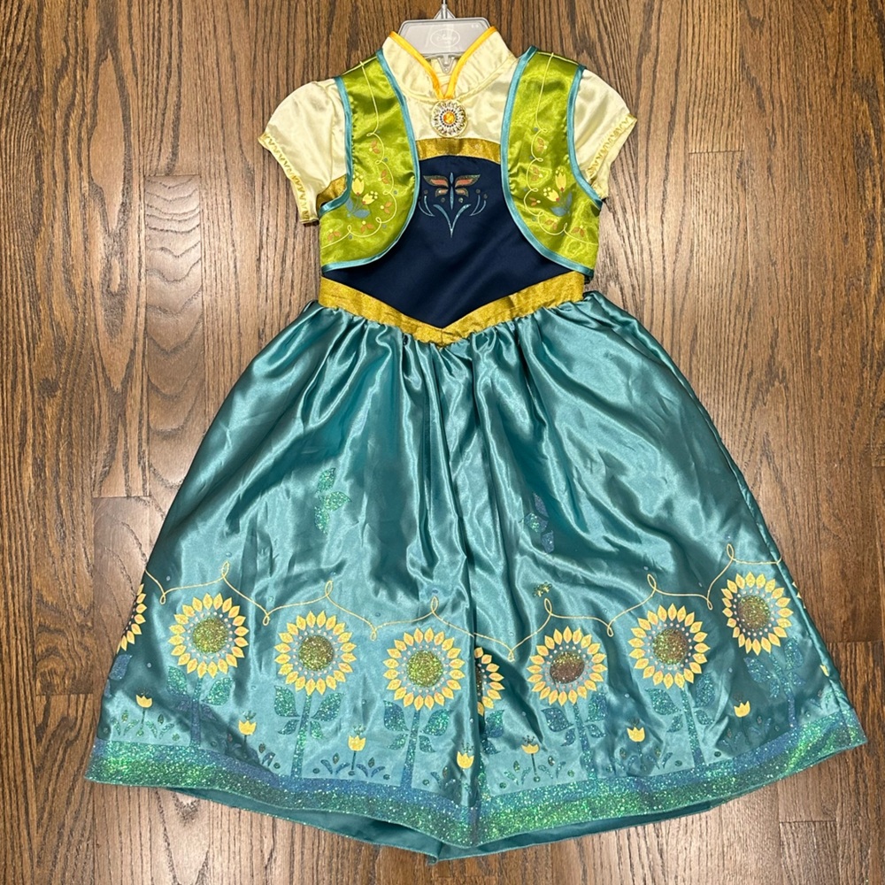 Disney Princess Anna Costume - Green and Yellow